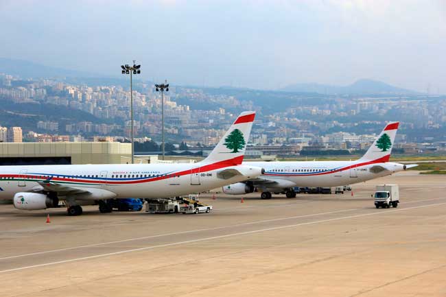 BEY Airport is a hub for Middle East Airlines and Wings of Lebanon.